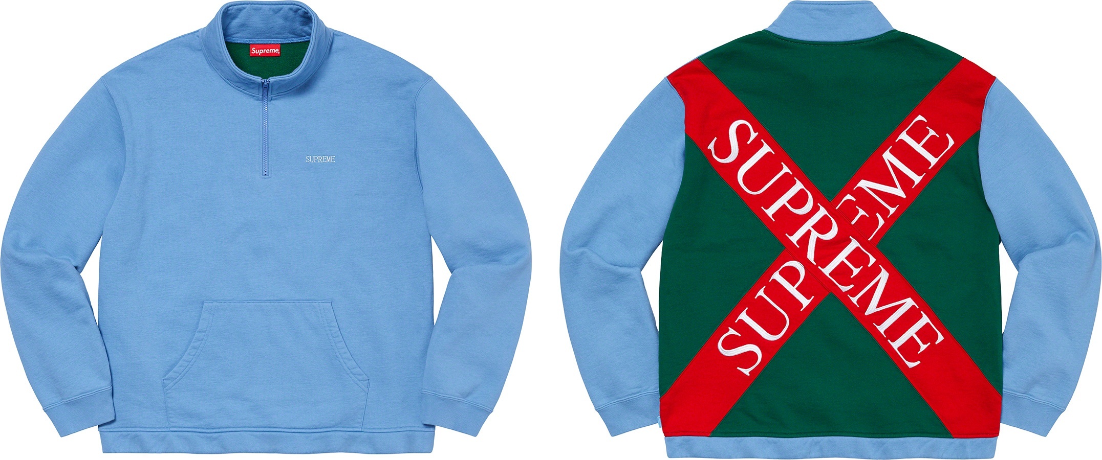 Cross Half Zip Sweatshirt view 2